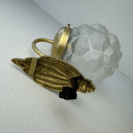 Image 1 of Antieke Art-Deco Vintage Zwanenhals Wandlamp