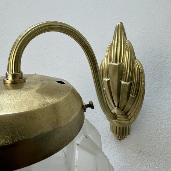 Image 1 of Antieke Art-Deco Vintage Zwanenhals Wandlamp