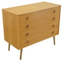 Ladekast blond Deens design 'Manhagen' vintage