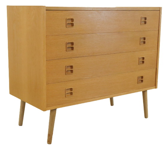 Image 1 of Ladekast blond Deens design 'Manhagen' vintage