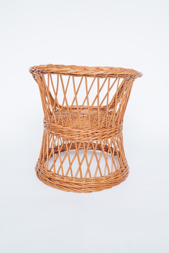 Image 1 of Vintage Rotan Kinderstoeltje