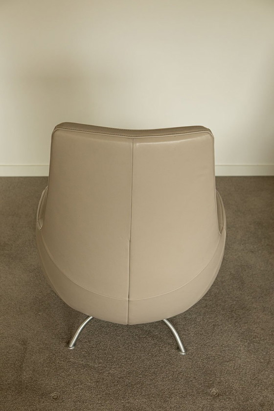 Image 1 of 2X Rolf Benz Fauteuil, Draaibaar, Leer