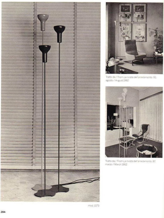 Image 1 of Vintage Modernistische vloerlamp, Gino Sarfatti Model 1073, Arteluce Italië 1956