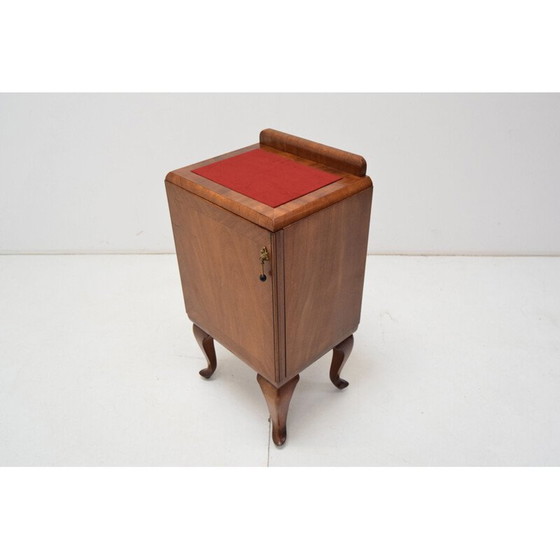 Image 1 of Toalet houten nachtkastje, Mid Century, Tsjecho-Slowakije 1950