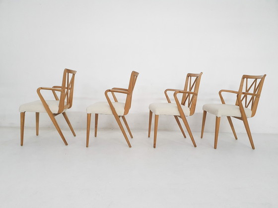 Image 1 of Set van vier "Poly-Z" eetkamerstoelen door A. A Patijn, Nederland 1950'S