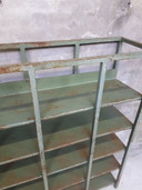 Vintage industriele kast vakkenkast boekenkast