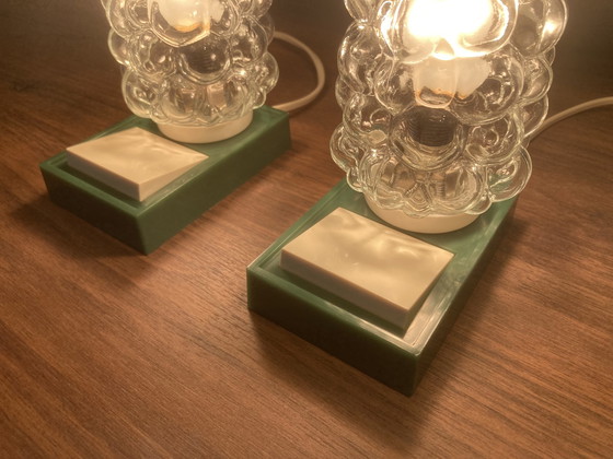 Image 1 of 2X Massive Vintage Lampjes (Jaren 70)