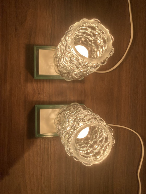 Image 1 of 2X Massive Vintage Lampjes (Jaren 70)