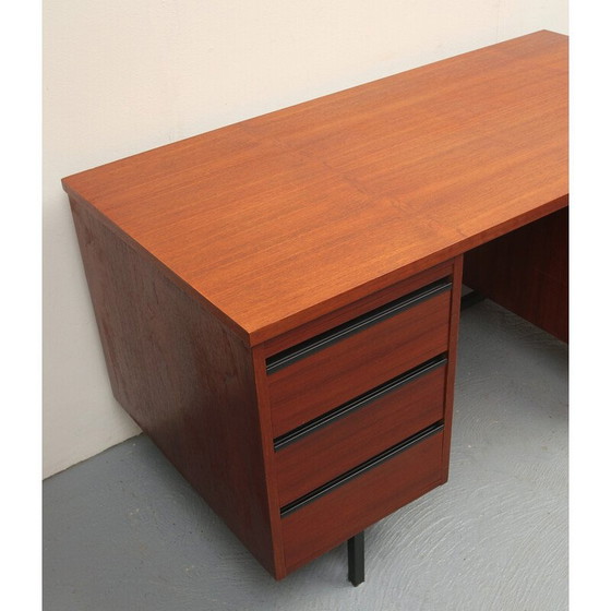 Image 1 of Vintage bureau in teak en metaal, jaren 1960