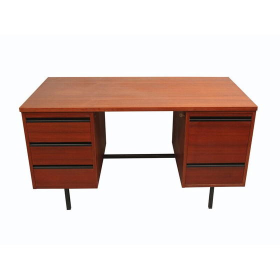 Image 1 of Vintage bureau in teak en metaal, jaren 1960