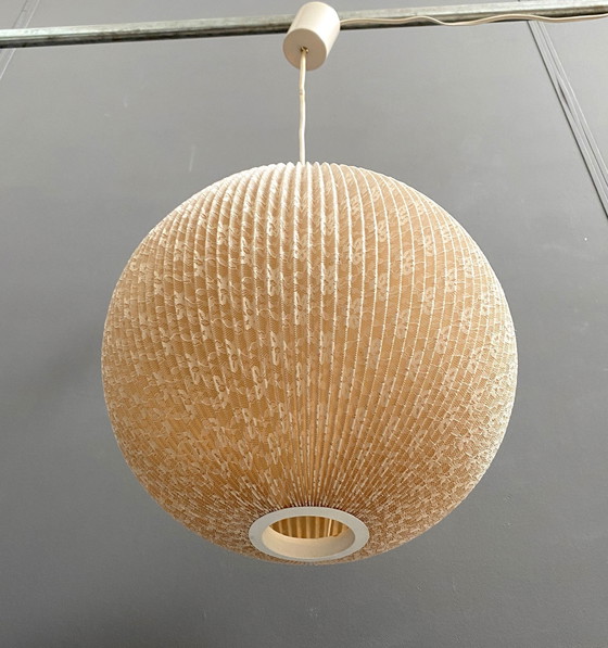 Image 1 of Plisee ronde hanglamp 1960S