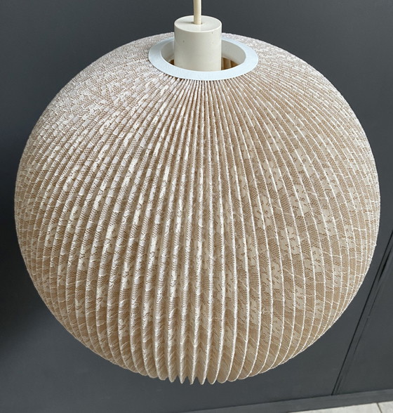 Image 1 of Plisee ronde hanglamp 1960S