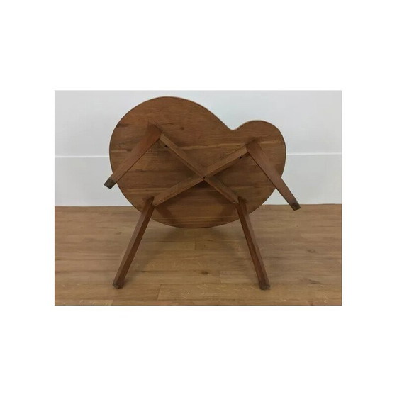 Image 1 of Vintage houten bonen bijzettafel, 1950