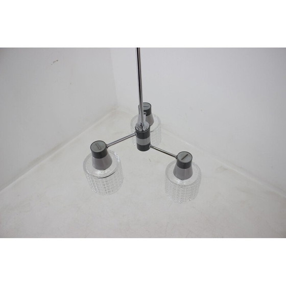 Image 1 of Vintage kroonluchter in chroom van Drukov, 1970