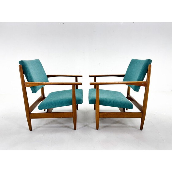 Image 1 of Paar vintage fauteuils, Tsjecho-Slowakije 1970