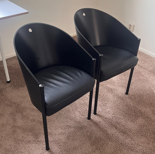 2x Philippe Starck Costes Driade eetkamerstoel