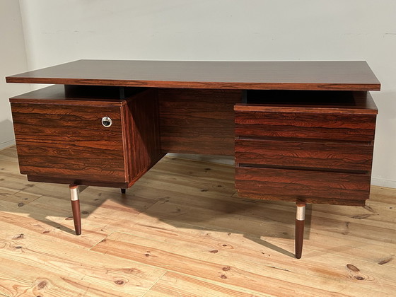 Image 1 of Vintage Directiebureau In Palissander Fineer De Rio '70