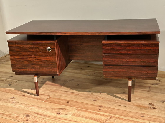 Image 1 of Vintage Directiebureau In Palissander Fineer De Rio '70