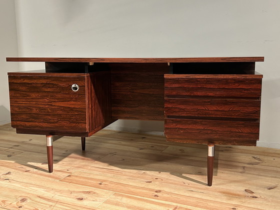 Image 1 of Vintage Directiebureau In Palissander Fineer De Rio '70