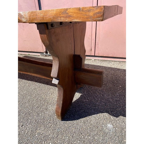 Image 1 of Vintage houten boerderijtafel