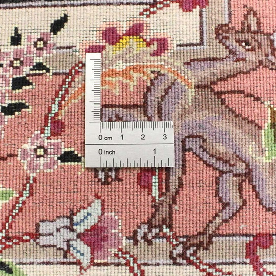 Image 1 of   Handgeknoopte Tabriz Met Zijde 152X106