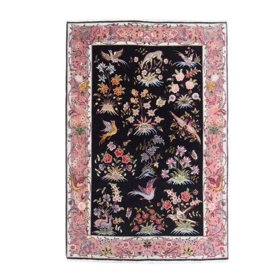 Image 1 of   Handgeknoopte Tabriz Met Zijde 152X106