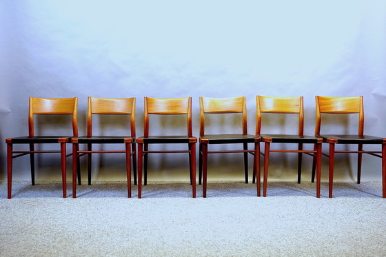 Image 1 of Vintage eetkamerstoelen van Georg Leowald voor Wilkhahn, 1950, set van 6