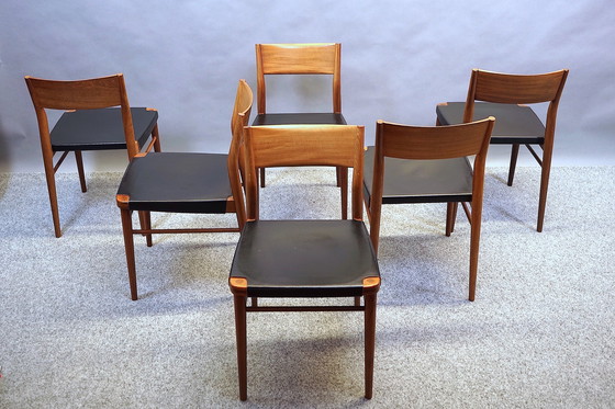 Image 1 of Vintage eetkamerstoelen van Georg Leowald voor Wilkhahn, 1950, set van 6