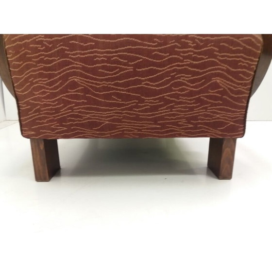 Image 1 of Set van 3 Art deco vintage Halabala fauteuils door U.P. Race Brno, Tsjecho-Slowakije jaren 1930