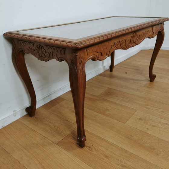 Image 1 of Vintage Queen Ann Chippendale Koffietafel, Salontafel