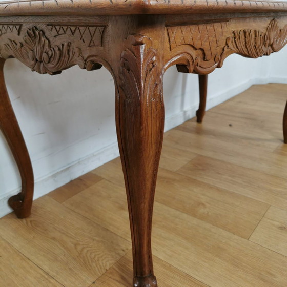 Image 1 of Vintage Queen Ann Chippendale Koffietafel, Salontafel