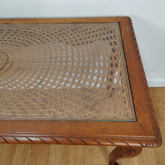 Image 1 of Vintage Queen Ann Chippendale Koffietafel, Salontafel