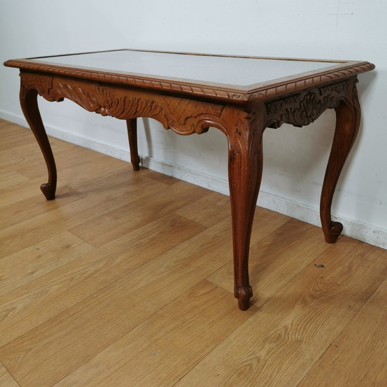 Image 1 of Vintage Queen Ann Chippendale Koffietafel, Salontafel