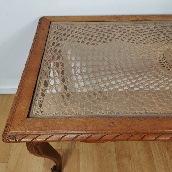 Image 1 of Vintage Queen Ann Chippendale Koffietafel, Salontafel