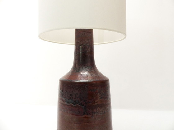 Image 1 of Scandinavische Keramische Lamp Sang De Boeuf Désirée Stentoj 1970