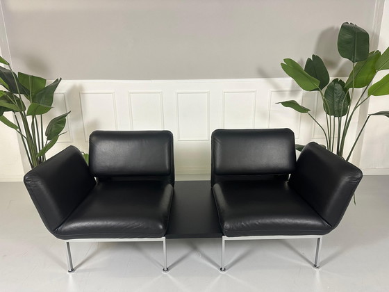 Image 1 of Brühl Roro Kleine Leren Sofa Fauteuil Slaapfunctie Bank