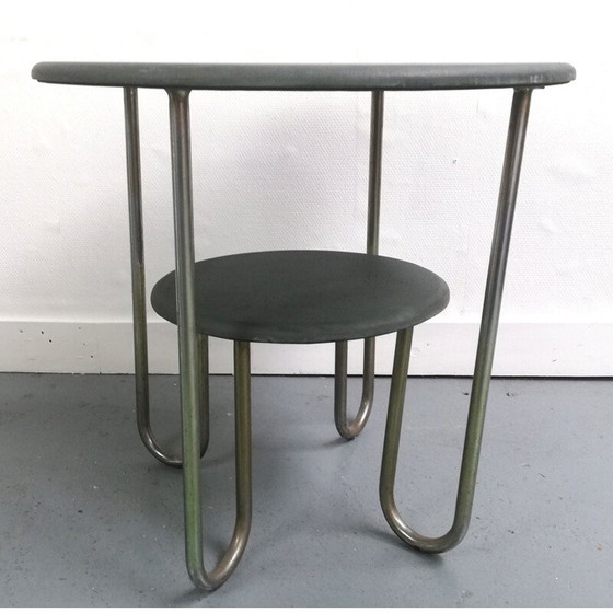 Image 1 of Vintage dubbel tafelblad van Selette Bahaus, 1950