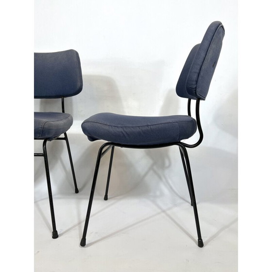 Image 1 of Set van 6 vintage Delfino eetkamerstoelen door Erberto Carboni voor Arflex, jaren 1950