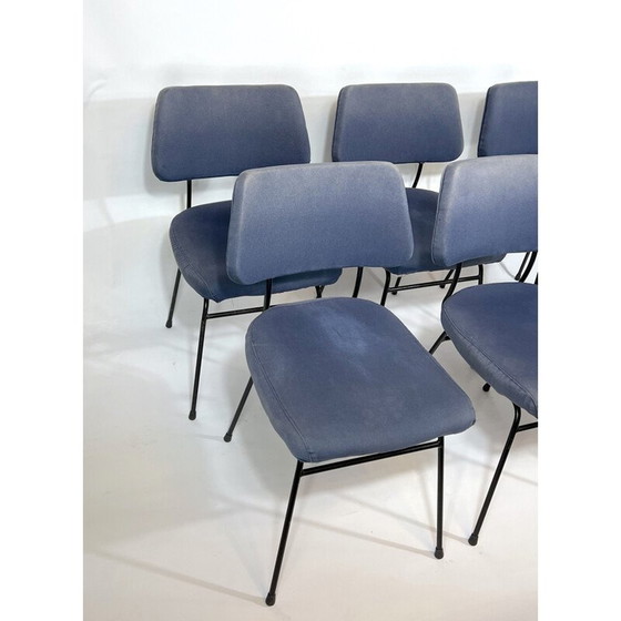 Image 1 of Set van 6 vintage Delfino eetkamerstoelen door Erberto Carboni voor Arflex, jaren 1950