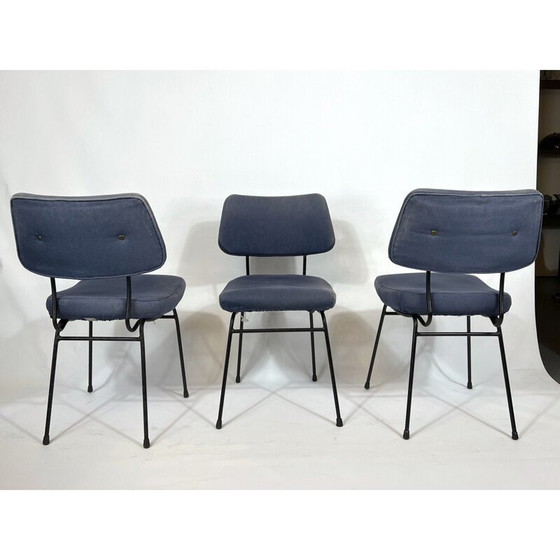 Image 1 of Set van 6 vintage Delfino eetkamerstoelen door Erberto Carboni voor Arflex, jaren 1950