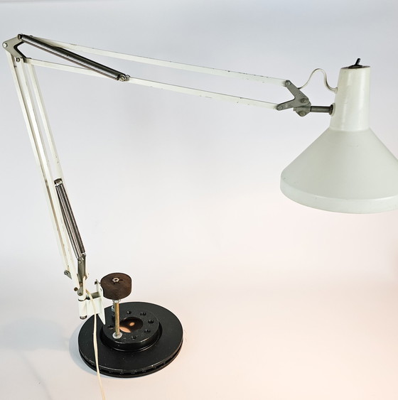 Image 1 of Hala Zeist - Architectenlamp - Wandlamp - Busquet - Gebroken Wit - 60'S