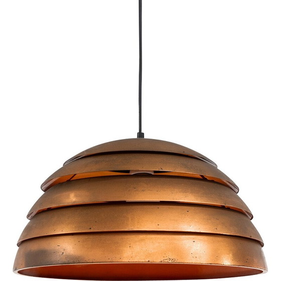 Image 1 of Vintage koperen "Beehive" hanglamp door Hans-Agne Jakobsson voor Ab Markaryd, Zweden 1950
