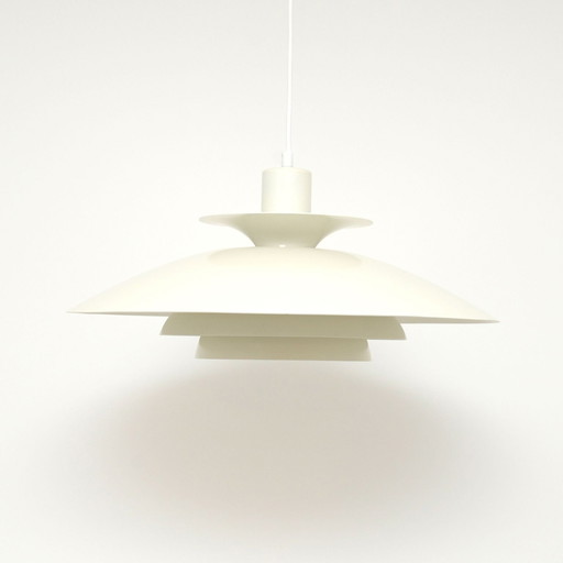 Witte lamp in groot formaat, Denemarken, jaren 80