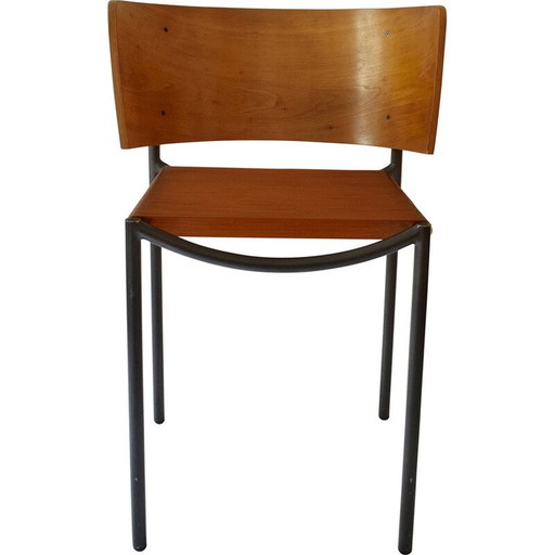 Vintage Lila Hunter-stoel in multiplex en pvc-draad van Philippe Starck voor Xo, 1988