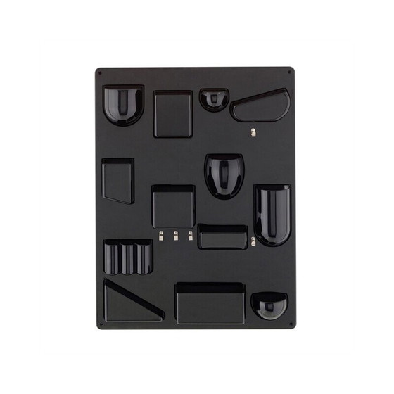 Image 1 of Vintage zwarte wandorganizer van Dorothee Becker, Duitsland 1969