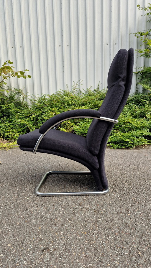 Gelderland 4960 Fauteuil Zwart Chroom