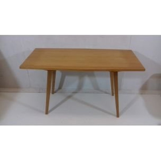 Image 1 of Vintage houten en groene stoffen woonkamer set door Tatra Pravenec, Tsjecho-Slowakije 1960