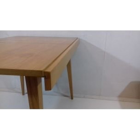 Image 1 of Vintage houten en groene stoffen woonkamer set door Tatra Pravenec, Tsjecho-Slowakije 1960