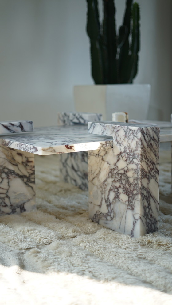 Image 1 of Calacatta Viola Salon Tafel Ontwerp