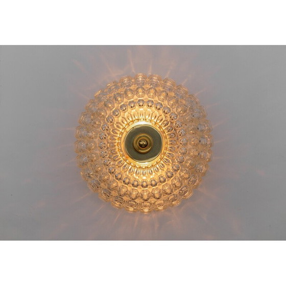 Image 1 of Vintage glazen plafondlamp voor Limburg, Duitsland 1960